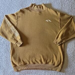 Aerie Mountain Season Oversized Cloud Fleece Mock Neck Pocket Sweatshirt Shacket